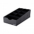 Condiment Caddy, 7 Compartments, 8.75 x 16 x 5.25, Black (VFCC169)
