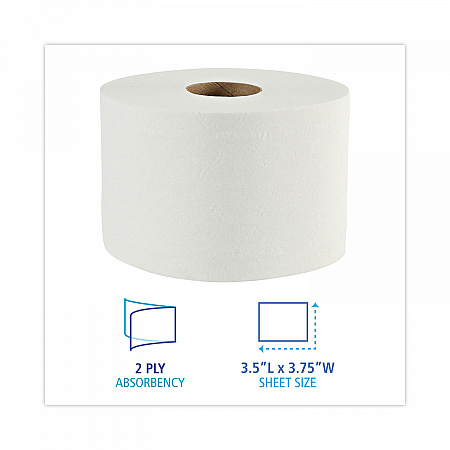 Boardwalk Green Xtra Controlled Bath Tissue, OptiCore, Septic Safe, 2-Ply, White, 1,000 Sheets/Roll, 36 Rolls/Carton (45XTRA)
