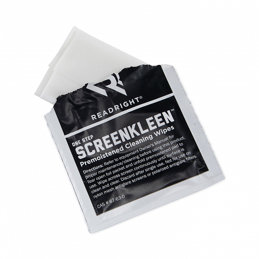 OneStep CRT ScreenKleen Cleaning Pads, Cloth, 5 x 5, Unscented, White, 100/Box (RR1309)
