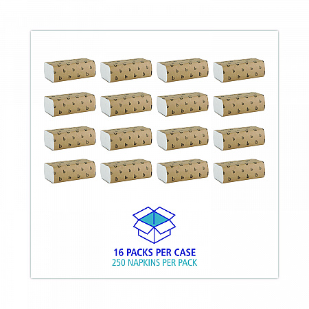 Multifold Paper Towels, 1-Ply, 9 x 9.45, White, 250 Towels/Pack, 16 Packs/Carton (6200)
