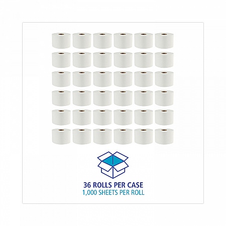 Boardwalk Green Xtra Controlled Bath Tissue, OptiCore, Septic Safe, 2-Ply, White, 1,000 Sheets/Roll, 36 Rolls/Carton (45XTRA)