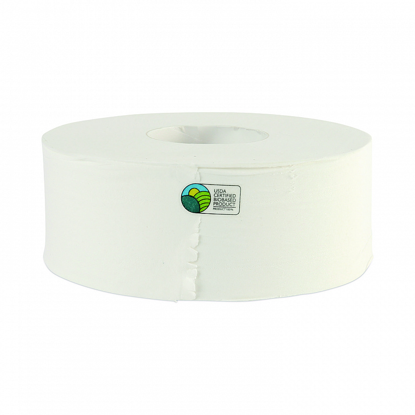 JRT Jumbo Roll Bathroom Tissue, Septic Safe, 2-Ply, 3.3" x 1,000 ft, White, 12 Rolls/Carton (6100B)