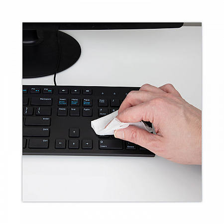 Office Equipment MultiKleen Wet Wipes, Cloth, 5.44 x 6.38, 75/Tub (RR1407)