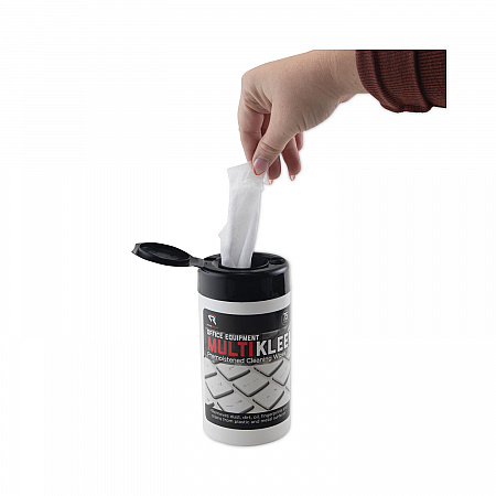 Office Equipment MultiKleen Wet Wipes, Cloth, 5.44 x 6.38, 75/Tub (RR1407)
