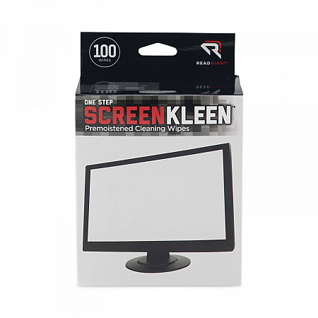 OneStep CRT ScreenKleen Cleaning Pads, Cloth, 5 x 5, Unscented, White, 100/Box (RR1309)
