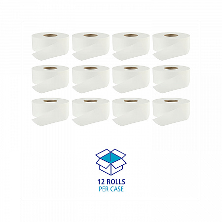 Jumbo Roll Bathroom Tissue, Septic Safe, 2-Ply, 3.2