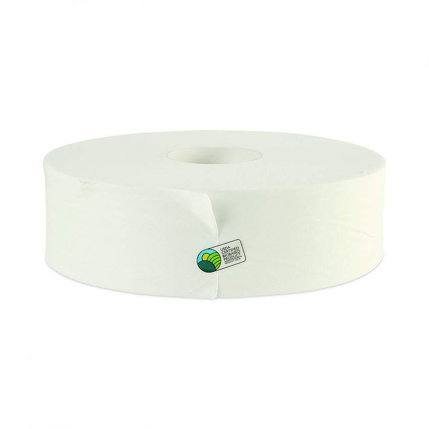 JRT Jumbo Roll Bathroom Tissue, Septic Safe, 2-Ply, 3.5" x 2,000 ft, White, 6 Rolls/Carton (6102B)