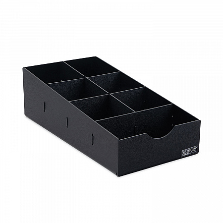 Condiment Caddy, 7 Compartments, 8.75 x 16 x 5.25, Black (VFCC169)