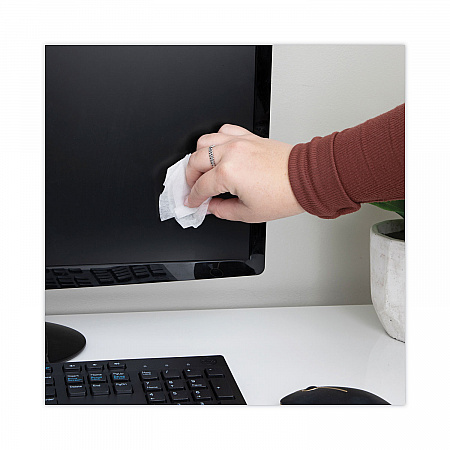 OneStep CRT ScreenKleen Cleaner Wet Wipes, Cloth, 5.25 x 5.75, Unscented, 75/Tub (RR1409)