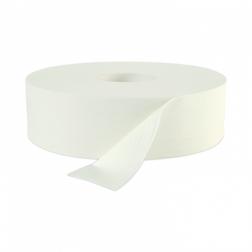 JRT Jumbo Roll Bathroom Tissue, Septic Safe, 2-Ply, 3.5" x 2,000 ft, White, 6 Rolls/Carton (6102B)