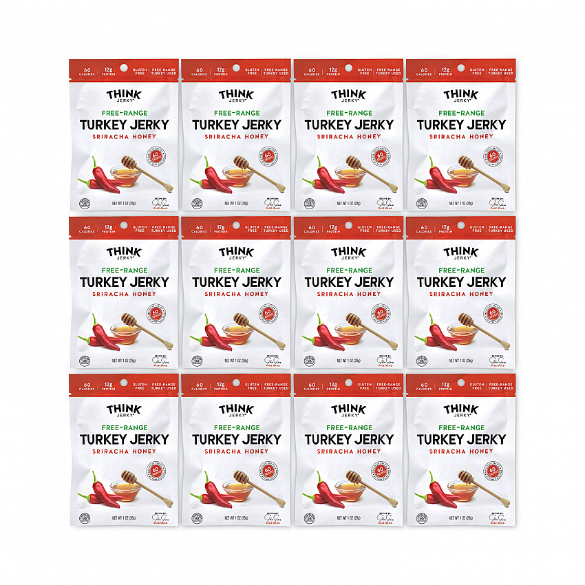 Sriracha Honey Turkey Jerky, 1 oz Pouch, 12/Pack (22000983)