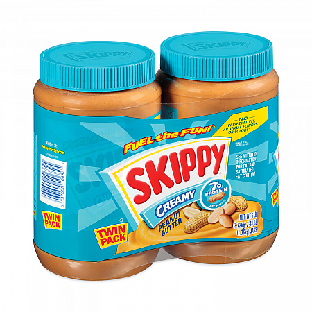 Creamy Peanut Butter, 48 oz Jar, 2/Pack (22000483)