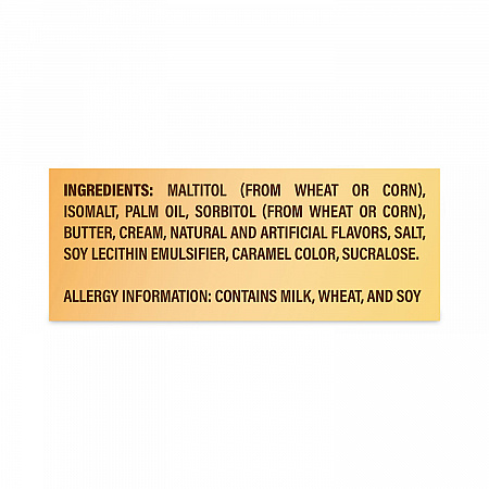 Sugar Free Chewy Caramel Candy, 1.46 oz Bag, 12 Bags/Carton (30200005)