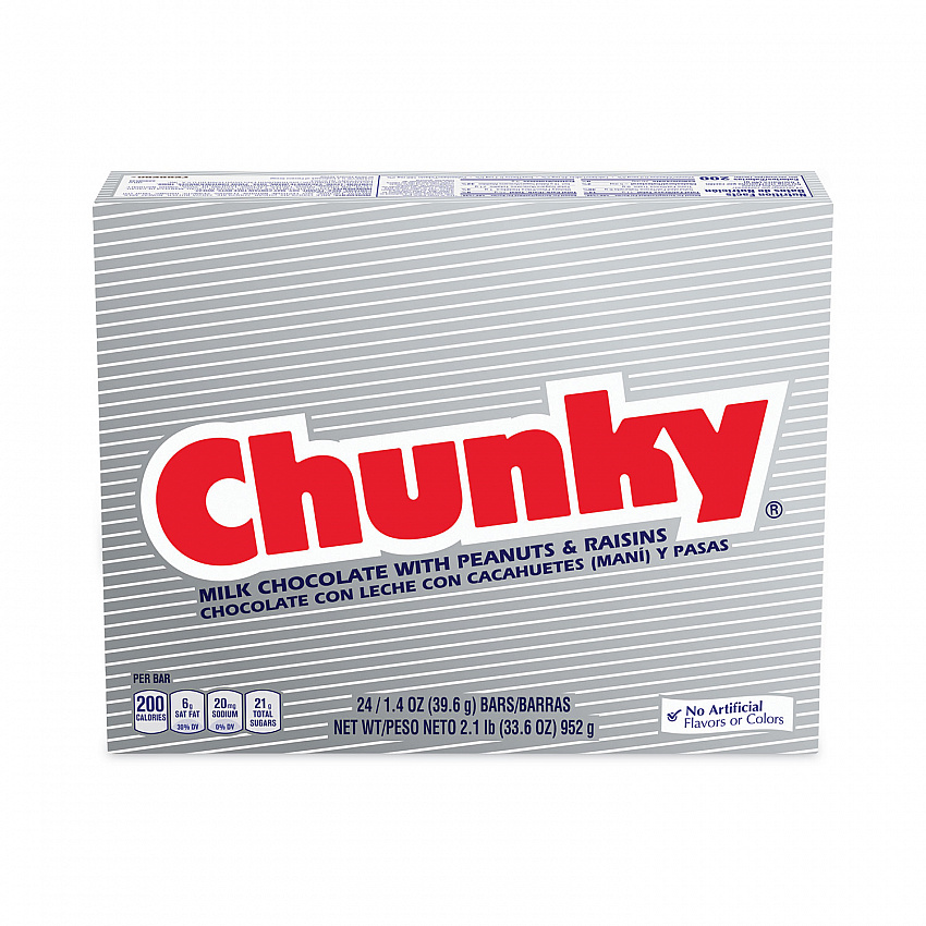 Chunky Bar, Individually Wrapped, 1.4 oz, 24/Carton (20900162)