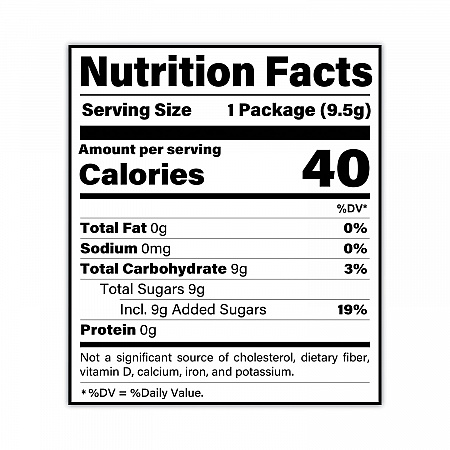 Sugar Candy, Blue Raspberry, 0.33 oz Pouches, 24/Carton (20900230)