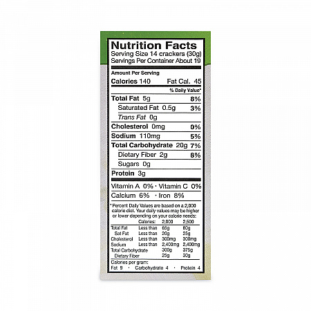 5-Seed Multi-Grain Crunchy Oven Baked Crackers, Whole Wheat, 10 oz Bag, 2 Bags/Box (22000757)