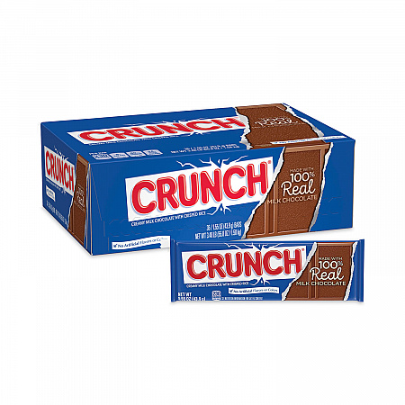 Crunch Bar, 1.55 oz Individually Wrapped, 36/Carton (20900164)