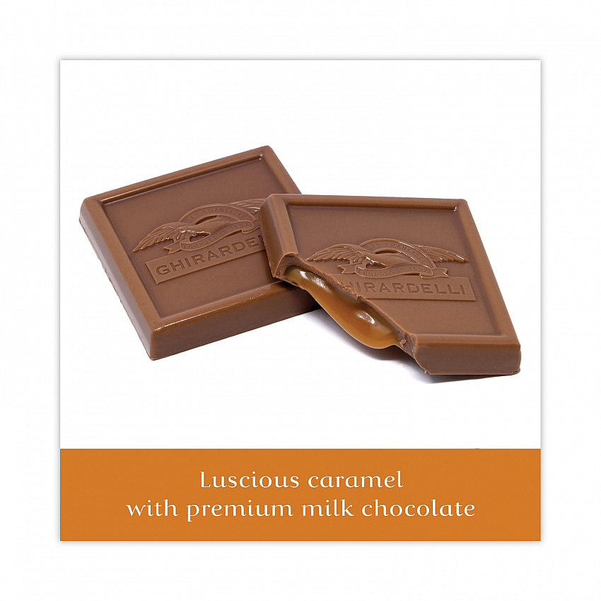 Milk Chocolate and Caramel Chocolate Squares, 9.04 oz Bags, 2 Bags/Pack (30001034)
