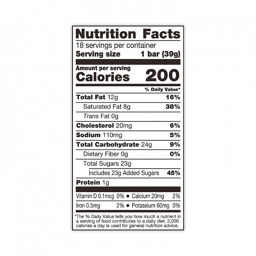 Candy Bar, 1.4 oz Bar, 18/Carton (20902450)