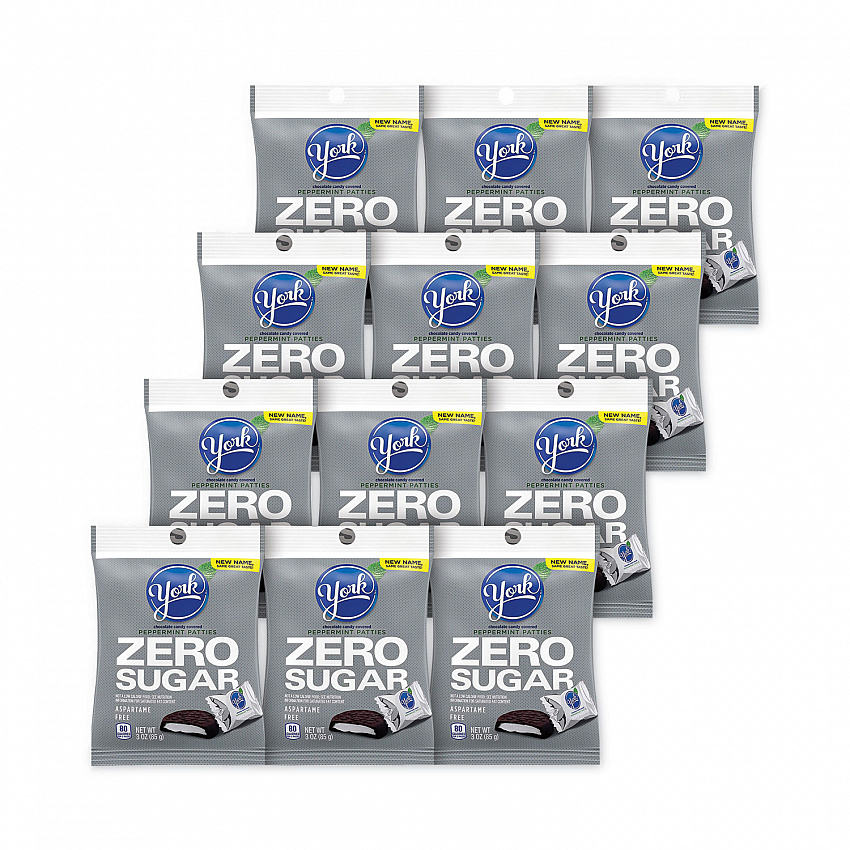 Sugar Free Peppermint Pattie, 3 oz Peg Bags, 12/Carton (24601076)
