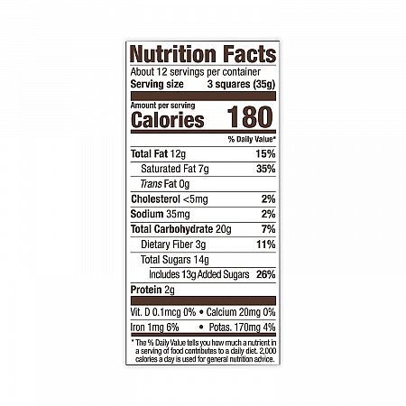 Squares Premium Dark Chocolate Assortment, 14.86 oz Bag (30001037)