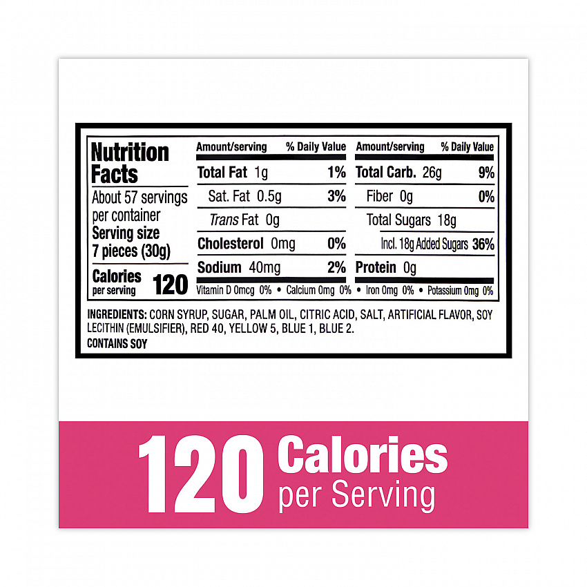 Mixed Fruit Chews, Assorted Flavors, 60 oz Tub, 365 Pieces (20900224)