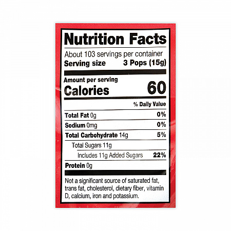 Mini Pops, 3.74 lb Bag, Assorted Flavors, 300/Bag (20902010)