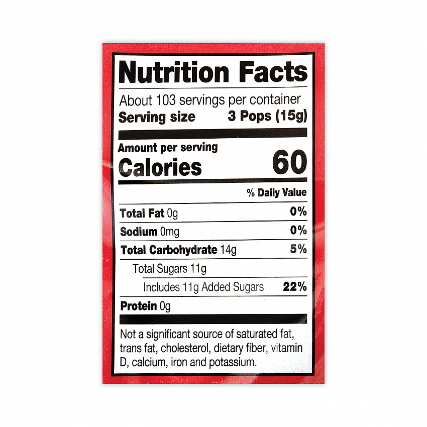 Mini Pops, 3.74 lb Bag, Assorted Flavors, 300/Bag (20902010)