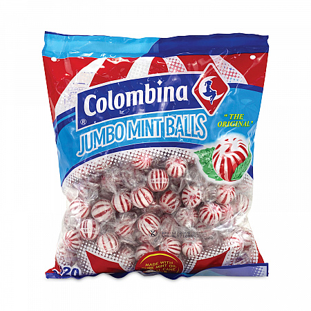 Jumbo Peppermint Balls Bag, 0.04 oz Individually Wrapped, 120 Balls/Bag, 1 Bag/Carton (20900021)
