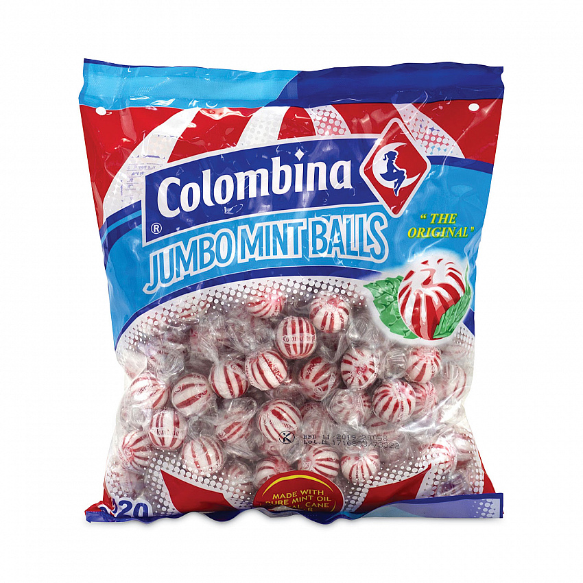 Jumbo Peppermint Balls Bag, 0.04 oz Individually Wrapped, 120 Balls/Bag, 1 Bag/Carton (20900021)