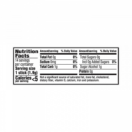 Sugar-Free Gum, Spearmint, 14 Pieces/Pack, 12 Packs/Carton (30400008)