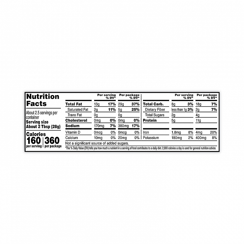 Sea Salted Whole Cashews, 2.25 oz Pouch, 8/Carton (29500004)