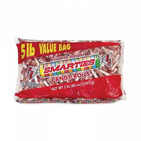 Smarties Candy Rolls, 5 lb Bag (20900009)