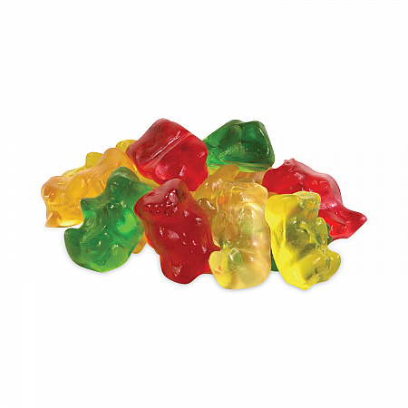 Goldbears Gummi Candy, 0.4 oz Pouches, Lemon; Orange; Pineapple; Rasberry; Strawberry, 54/Carton (20900181)