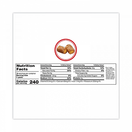 Baked Snacks, 1.8 oz Bag, Cheddar Cheese Pretzel, 18 Bags/Carton (20900409)