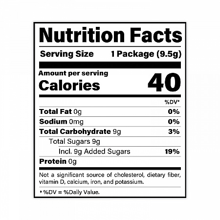 Sugar Candy,Strawberry, 0.33 oz Pouches, 24/Carton (20900231)