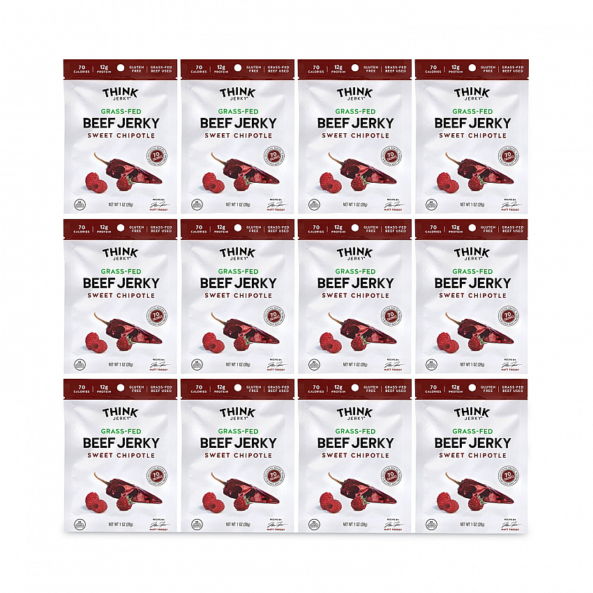 Sweet Chipotle Beef Jerky, 1 oz Pouch, 12/Pack (22000985)