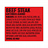 Jumbo Teriyaki Beek Steak, 2 oz Pack, 12/Box (27800011)