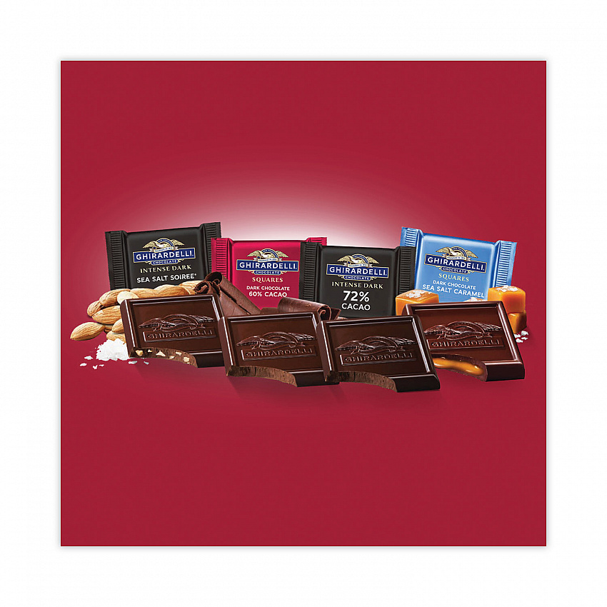 Squares Premium Dark Chocolate Assortment, 14.86 oz Bag (30001037)