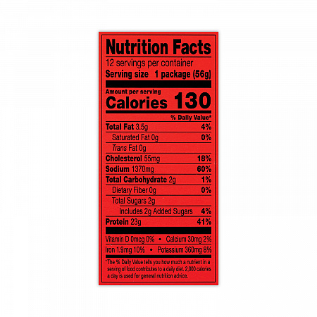 Jumbo Original Beef Steak, 2 oz Pack, 12/Box (27800012)