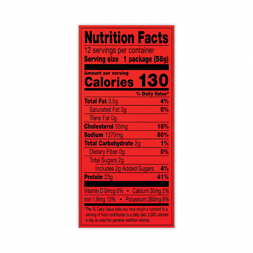 Jumbo Original Beef Steak, 2 oz Pack, 12/Box (27800012)