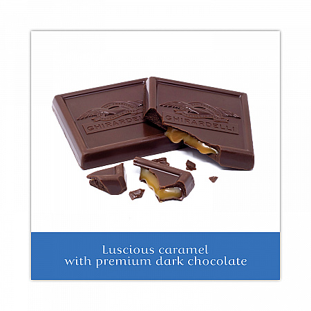 Dark and Sea Salt Caramel Chocolate Squares, 5.32 oz Bag, 3/Pack (30001023)