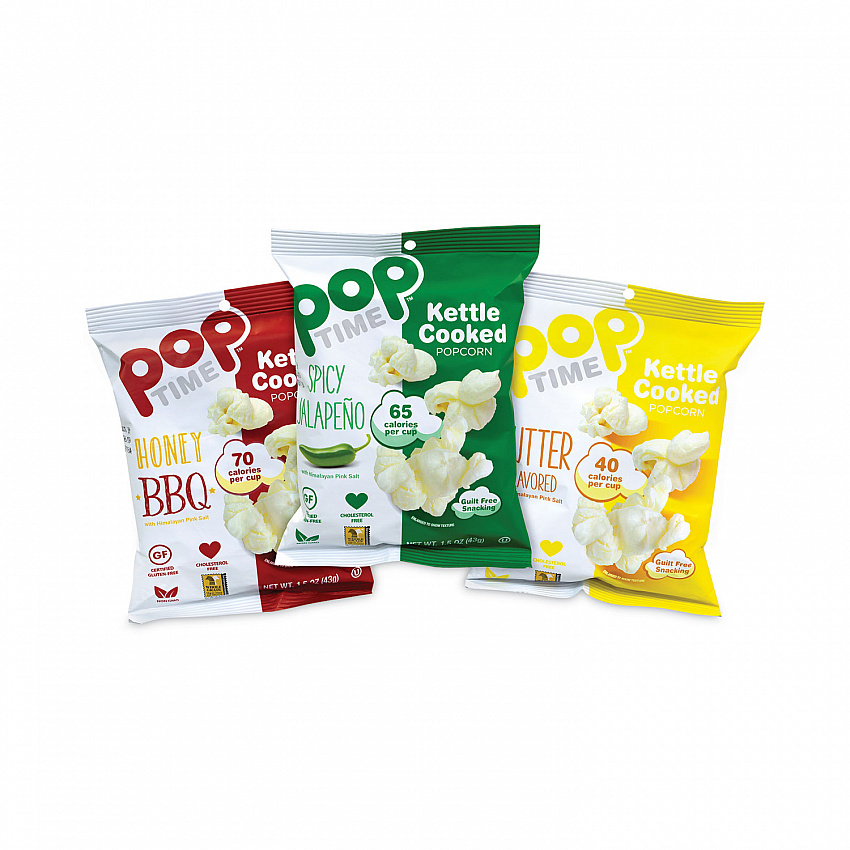 Kettle Cooked Popcorn Variety Pack, Assorted Flavors, 1 oz Bag, 24/Carton (20902646)
