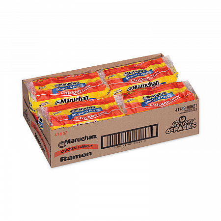Ramen Noodle Soup Chicken Flavor Souper, 3 oz, 6/Package, 4 Packages/Pack (30700038)