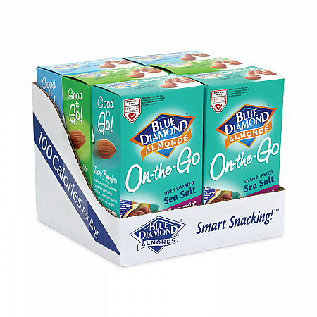 Almonds Variety Pack, Assorted Flavors, 0.6 oz Pouch, 7 Pouches/Box, 6 Boxes/Carton (22000796)
