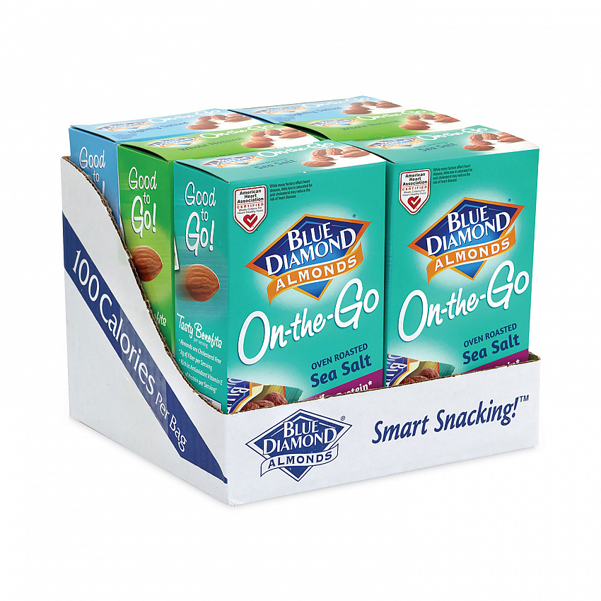 Almonds Variety Pack, Assorted Flavors, 0.6 oz Pouch, 7 Pouches/Box, 6 Boxes/Carton (22000796)