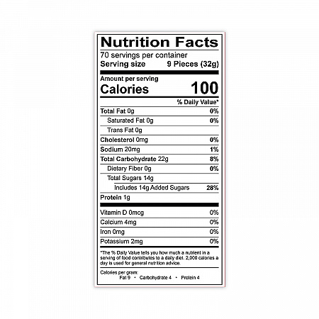 Gummi Bears, 5 lb Pouch, Assorted (20600001)