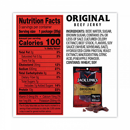 Beef Jerky Variety Pack, 1.5 oz Pack, 9/Carton (22000411)