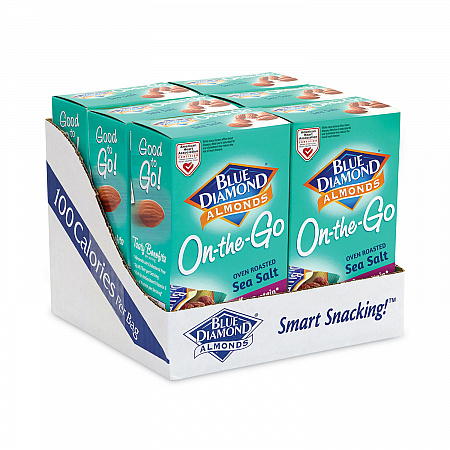 Oven Roasted Sea Salt Almonds, 0.6 oz Bag, 7 Bags/Box, 6 Box/Carton (22000794)