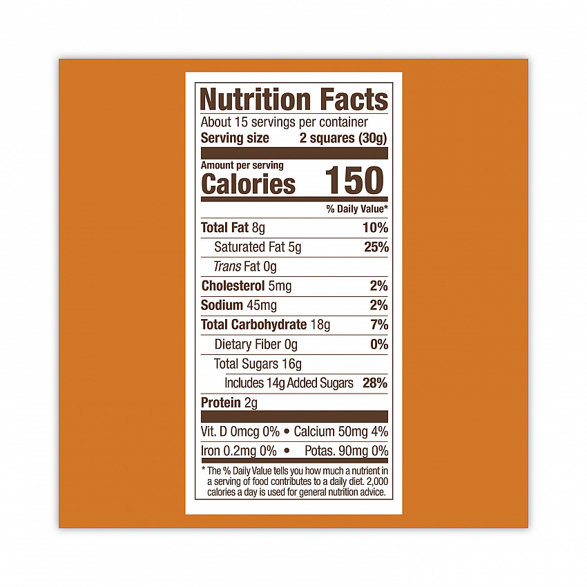 Milk Chocolate and Caramel Chocolate Squares, 15.96 oz Bag (30001035)